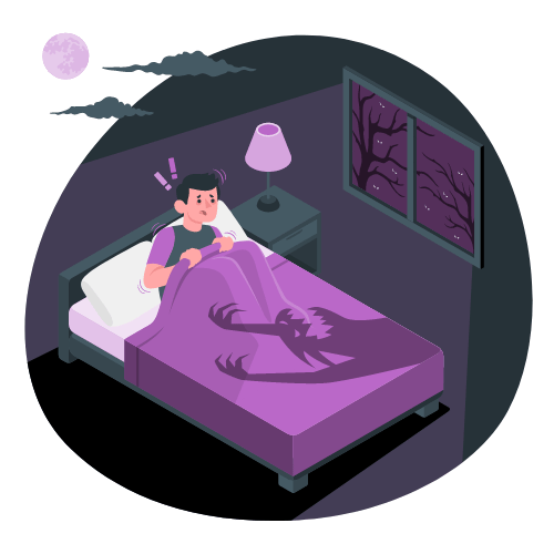 Illustration representing psychosis and hallucinations